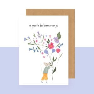 Postkaart - de grootste bos bloemen voor jou