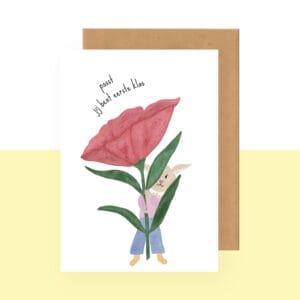 Postkaart - pssst jij bent eerste klas