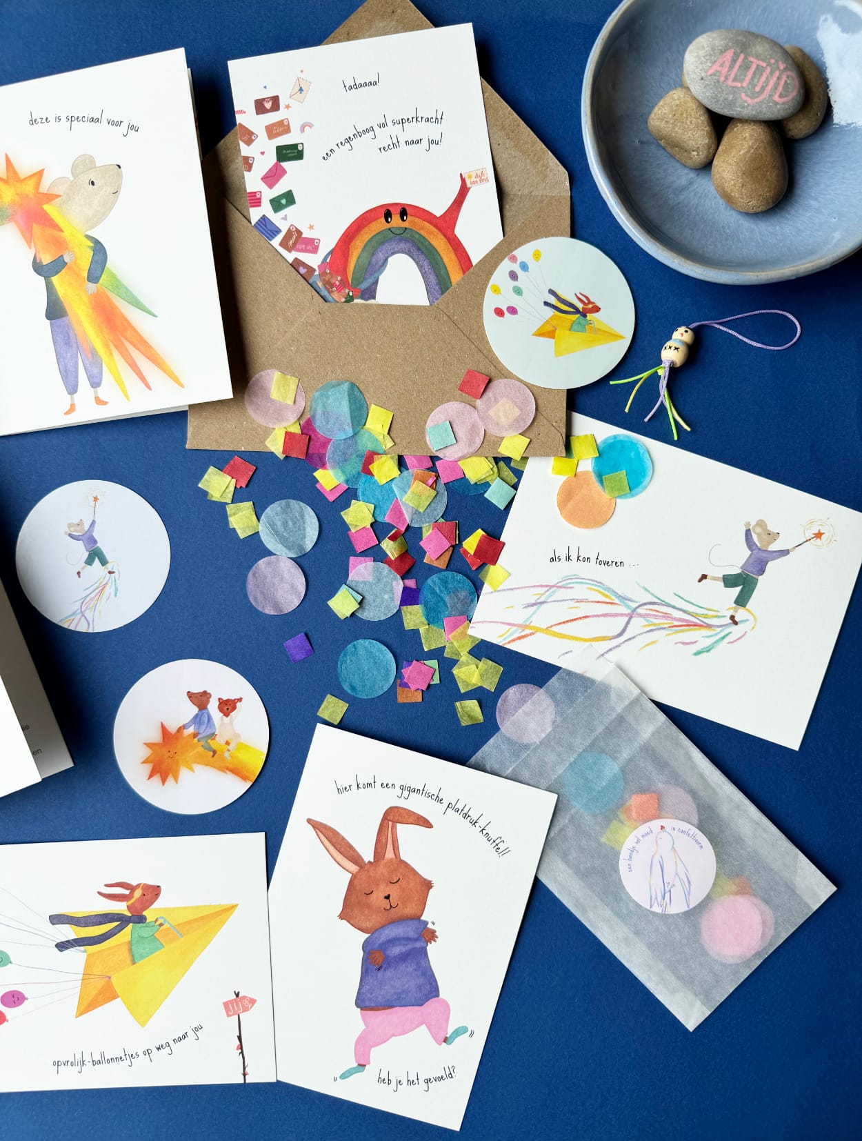Troostkaarten box op kindermaat - regenboogpost - voor kleine troosters - Afbeelding 13